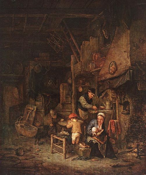 Adriaen van ostade Interior with a Peasant Family